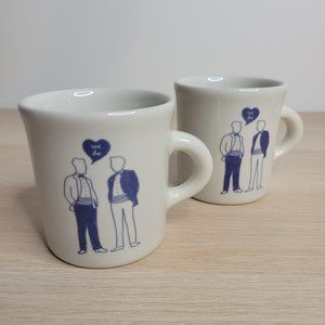 Fishs Eddy His & His "We Do" Diner Mug Set